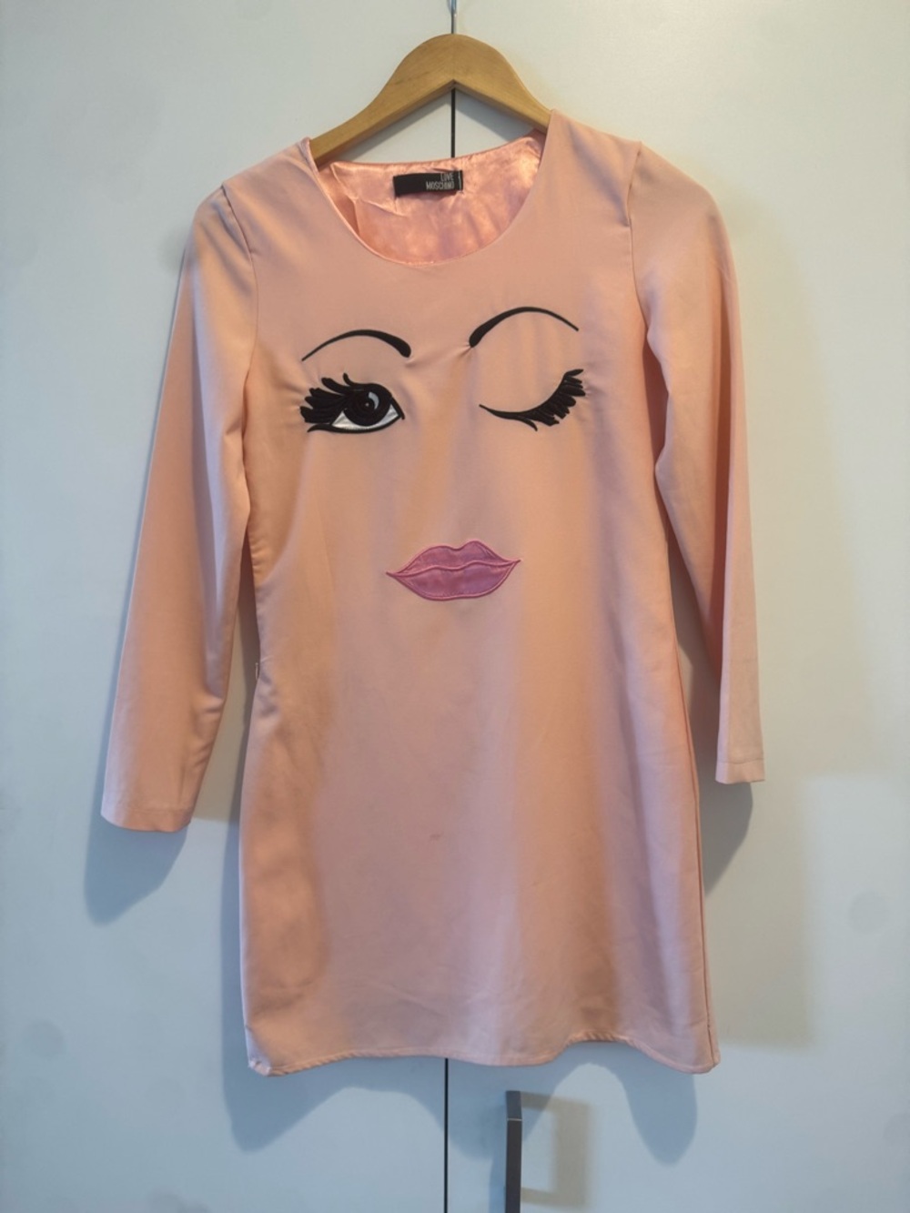 Moschino Pink Graphic Shift dress